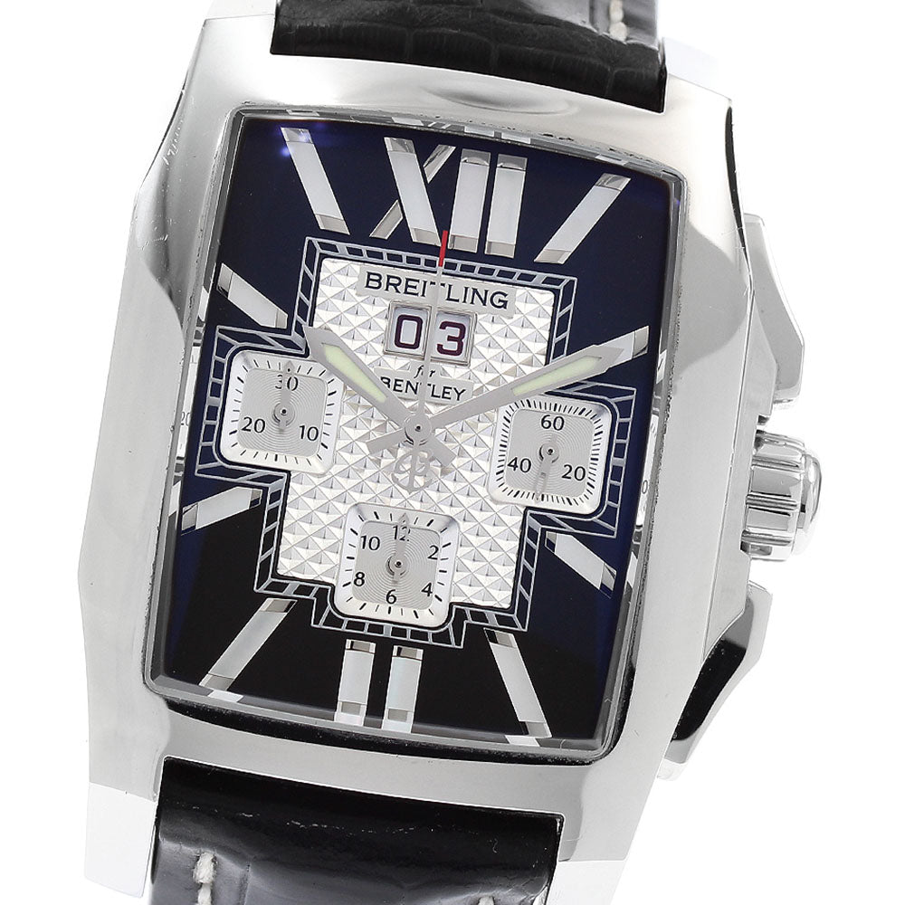 BREITLING Bentley Flying B A44365 Date Chronograph Black / Silver Dial Automatic Men's Watch_916305