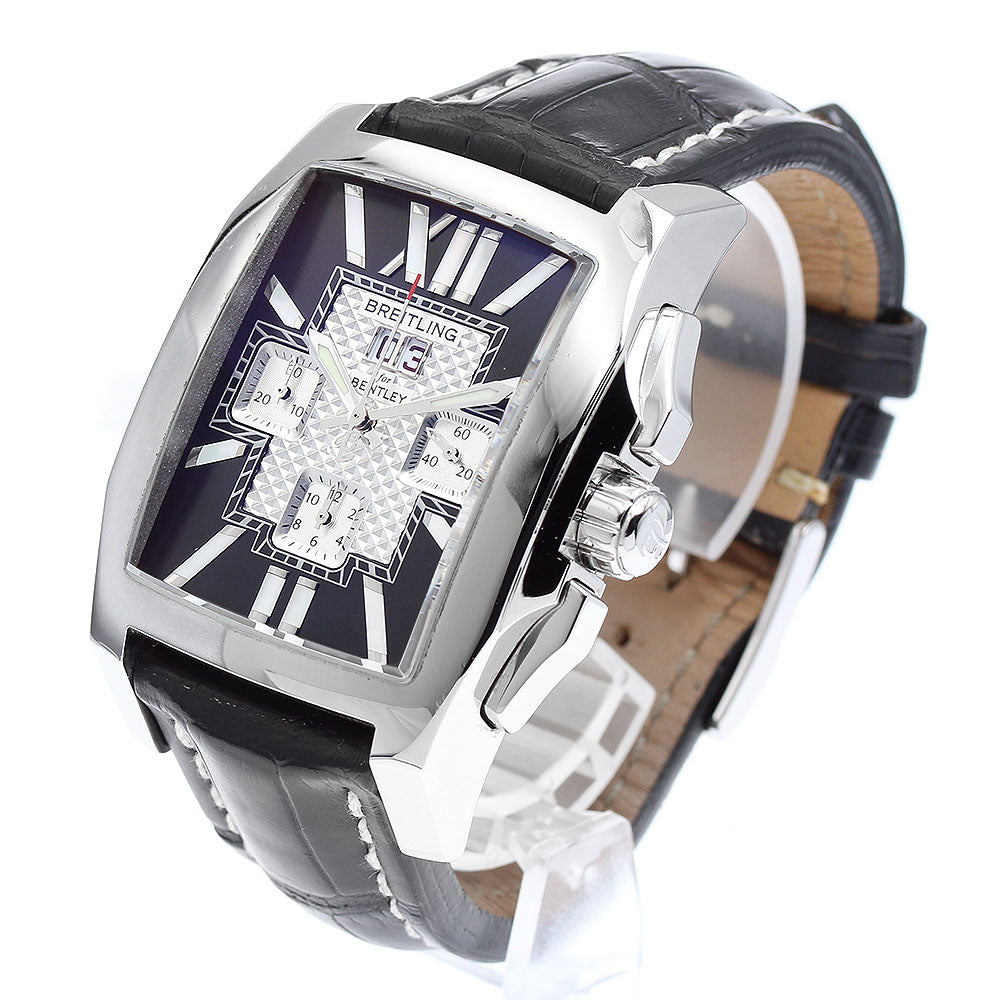 BREITLING Bentley Flying B A44365 Date Chronograph Black / Silver Dial Automatic Men's Watch_916305