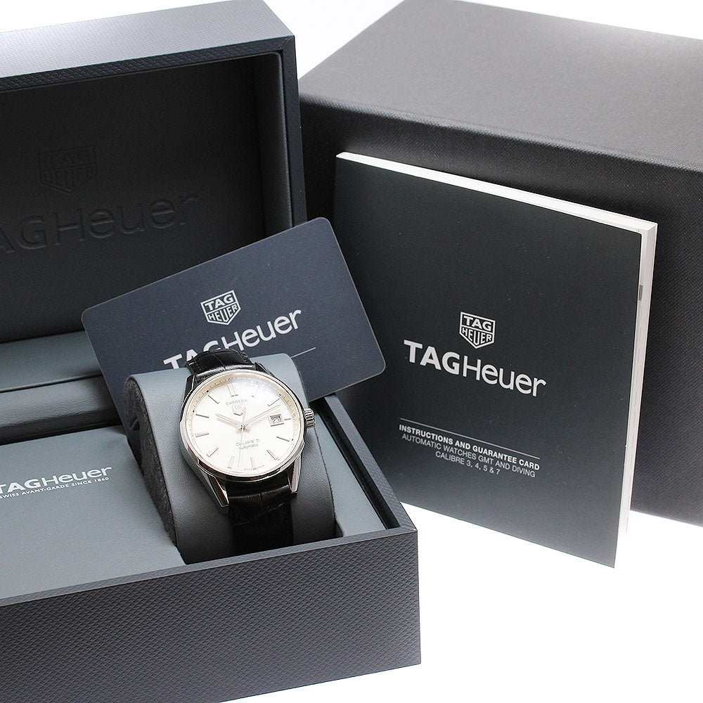 TAG HEUER Carrera Caliber 5 WAR211B.FC6181 Date Silver Dial Automatic Men's Watch_916309