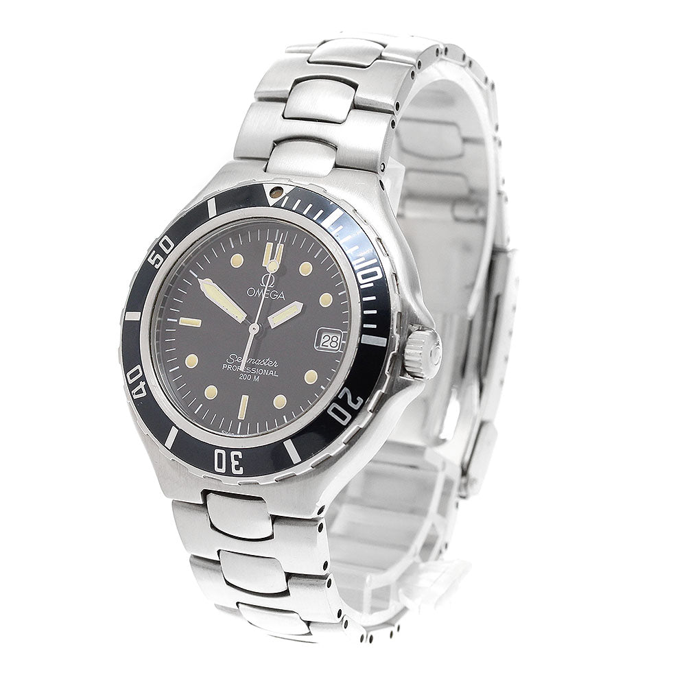 OMEGA Seamaster200m Date Black Dial Quartz Men's Watch_916311