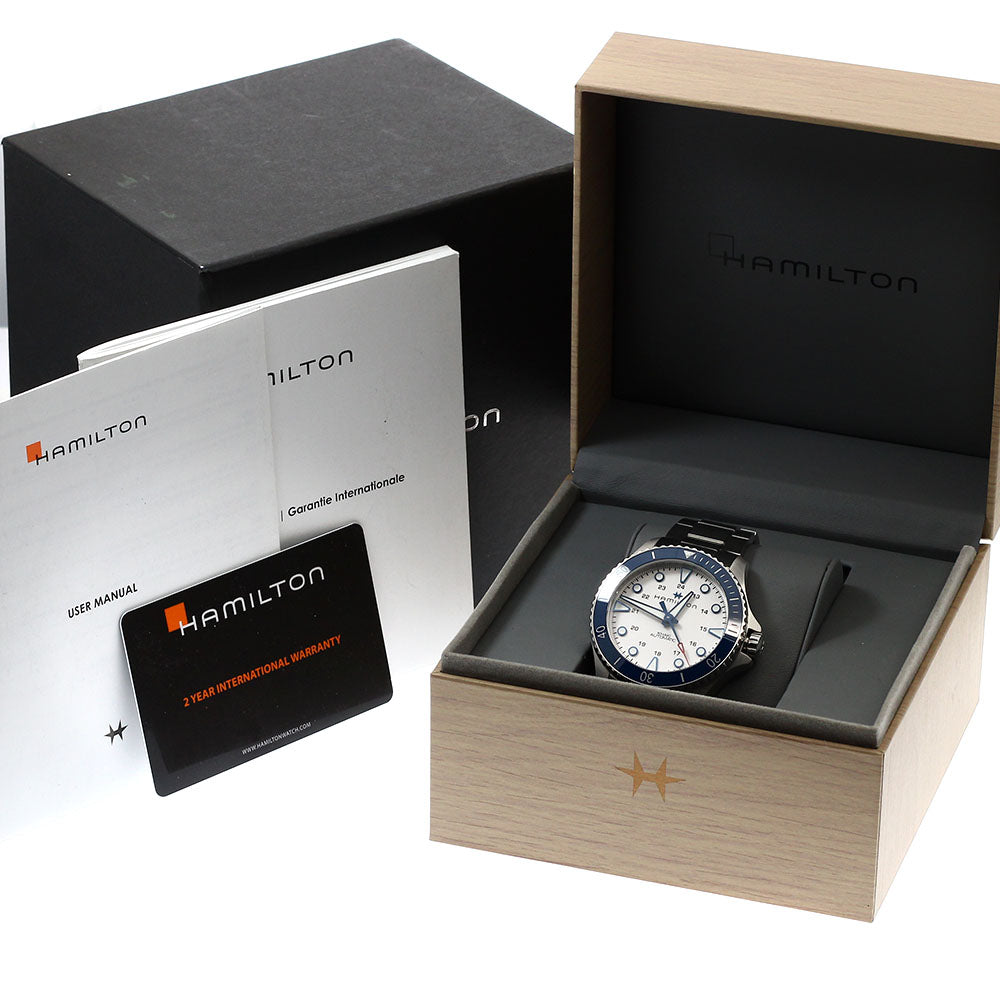 HAMILTON Khaki navy scuba auto H825050 white Dial Automatic Men's Watch_916327