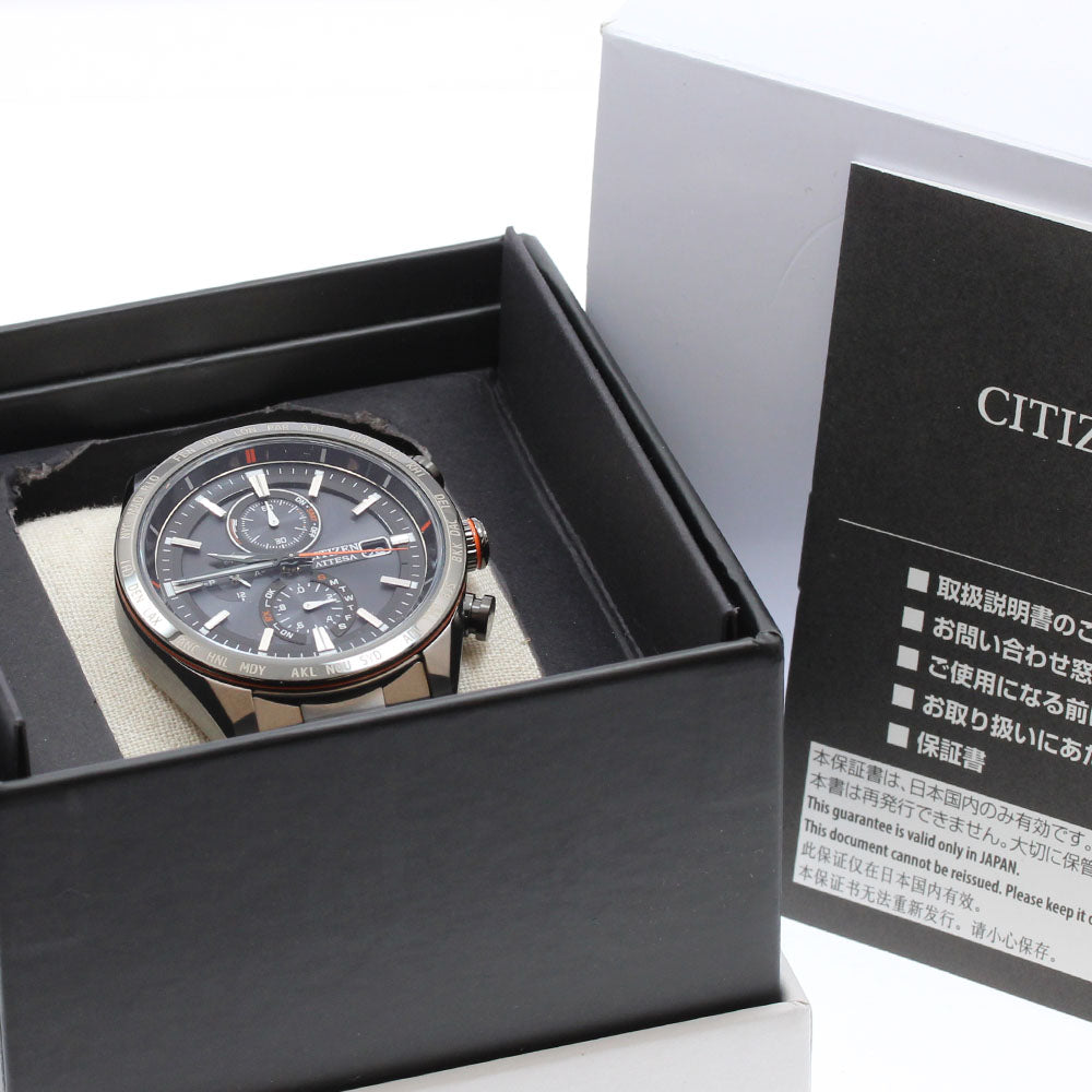 CITIZEN Atessa AT8189-61E/H800-A1CN206 Solar Powered Radio Men's Watch_916333