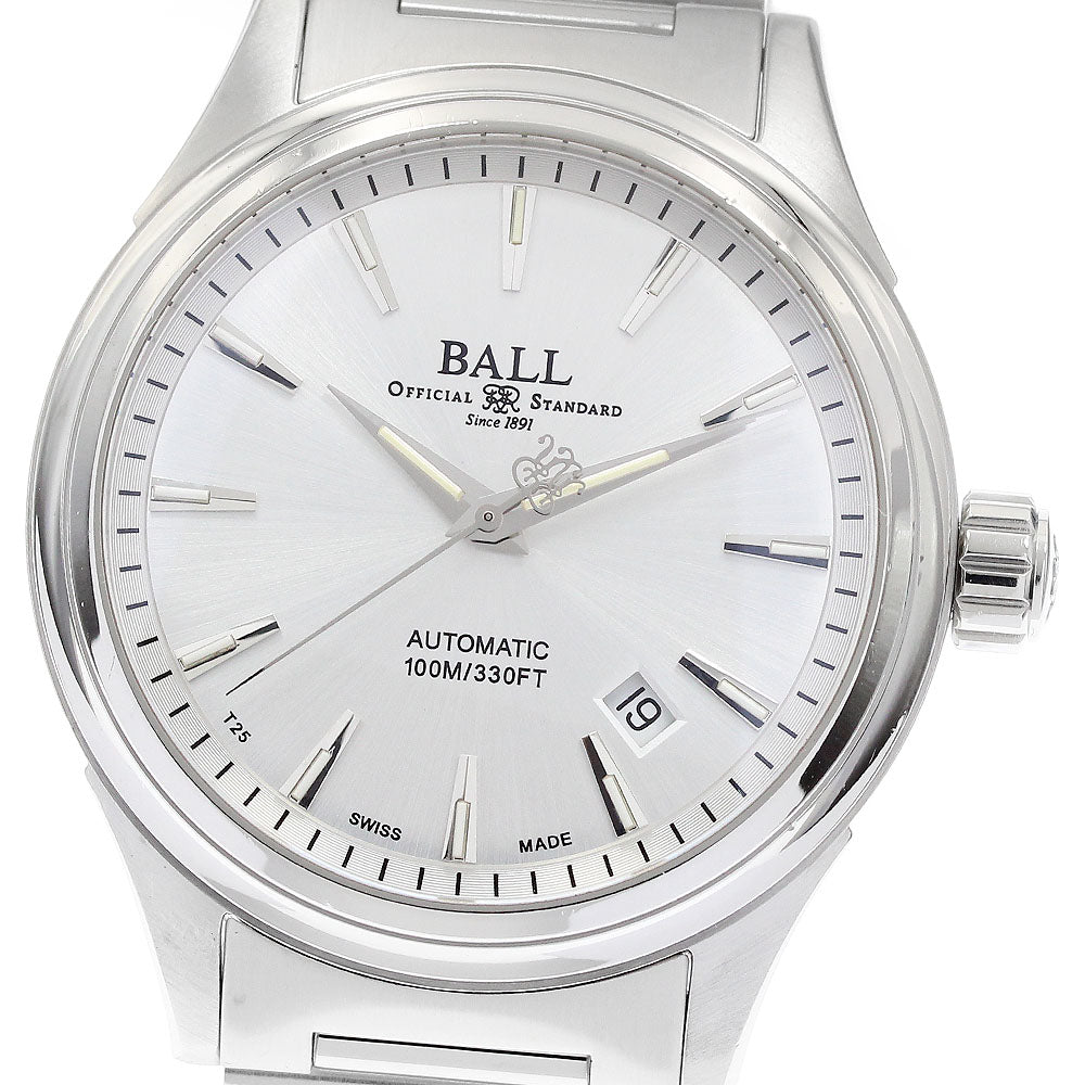BALLWATCH Fireman Victory NM2098C-S3J-SL Date Silver Dial Automatic Men's_916334