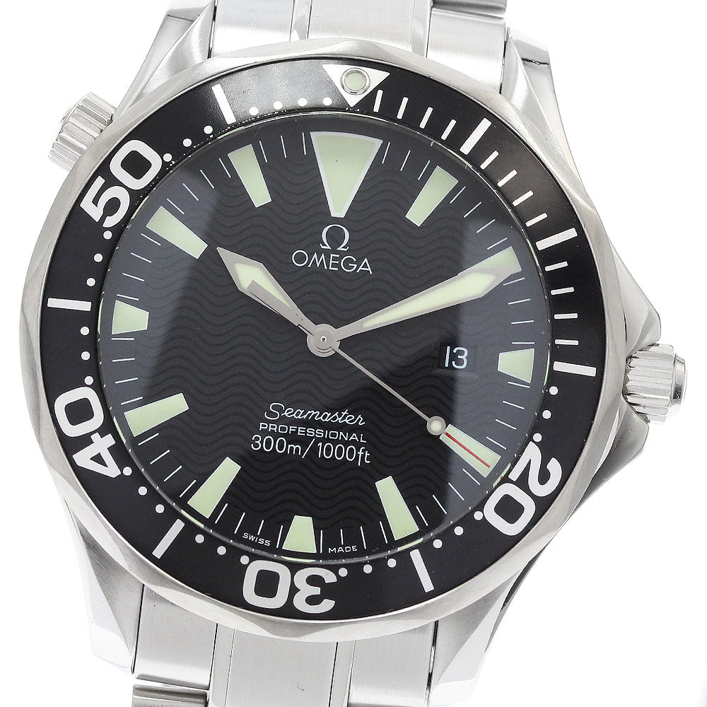 OMEGA Seamaster300 2264.50 Date black Dial Quartz Men's Watch_916344