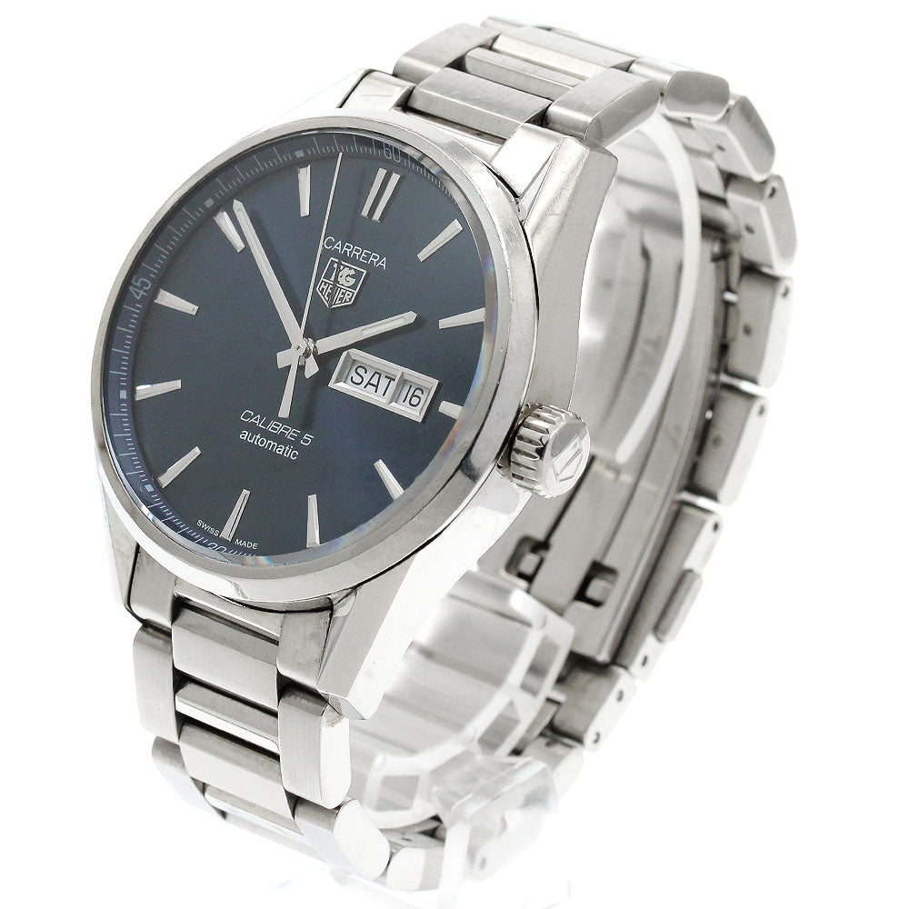 TAG HEUER Carrera Caliber 5 WAR201E Day date Navy Dial Auto Men's Watch_916388