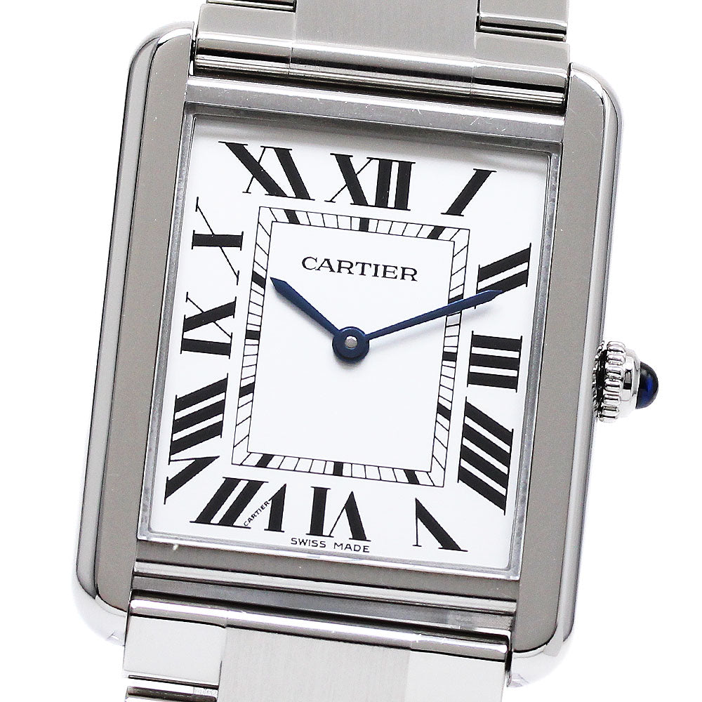 CARTIER Tank solo LM W5200014 Silver Dial Quartz Men's Watch_916429