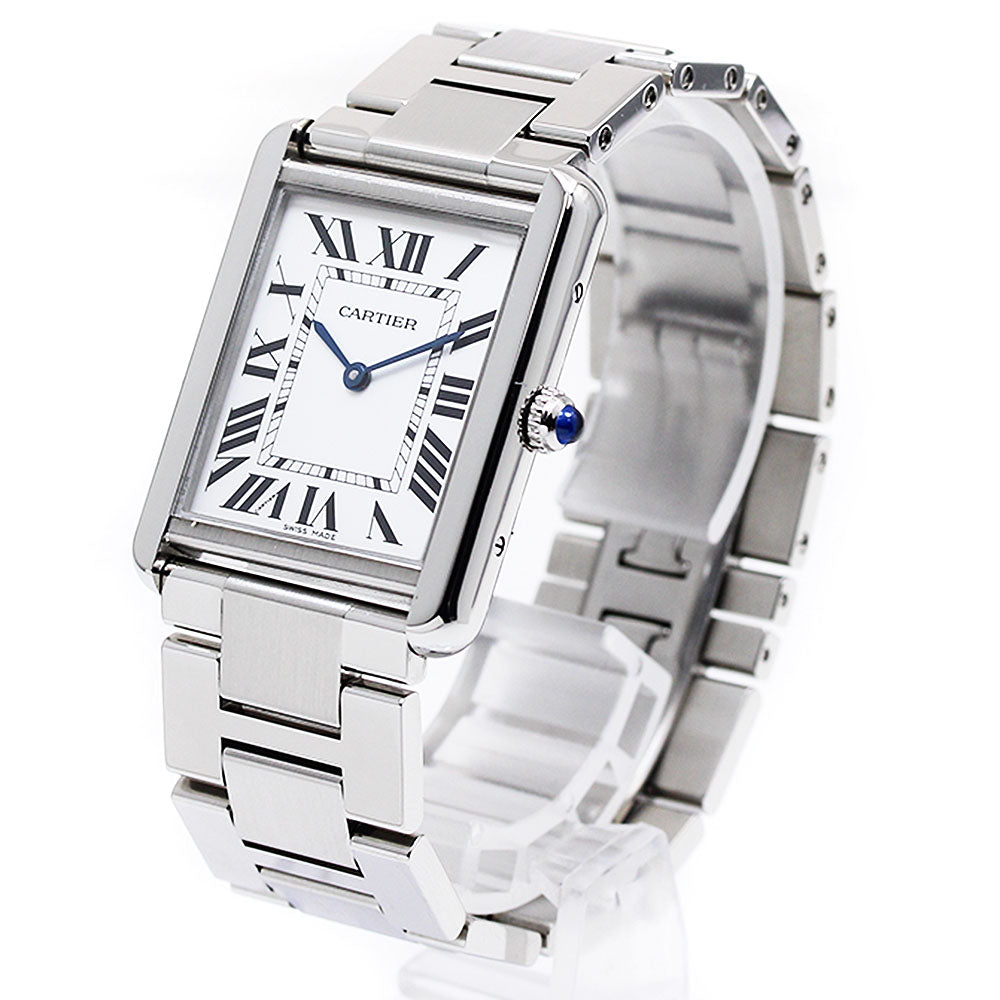 CARTIER Tank solo LM W5200014 Silver Dial Quartz Men's Watch_916429