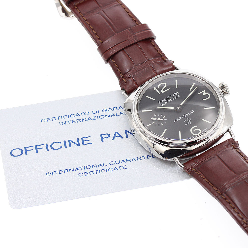 PANERAI Radiomir Black Seal Logo PAM00380 Small seconds black Dial Automatic Men's Watch_916445