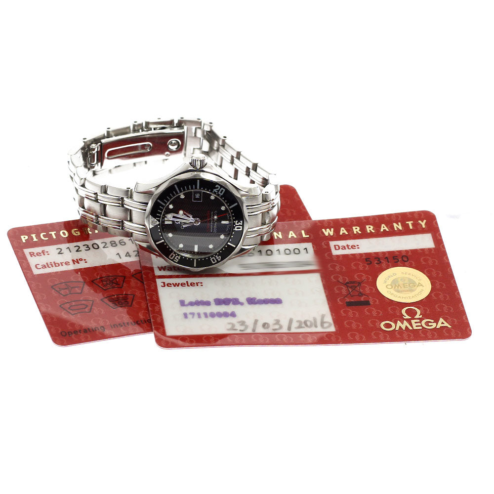 OMEGA Seamaster300 212.30.28.61.01.001 Black Dial Quartz Ladies Watch_916451