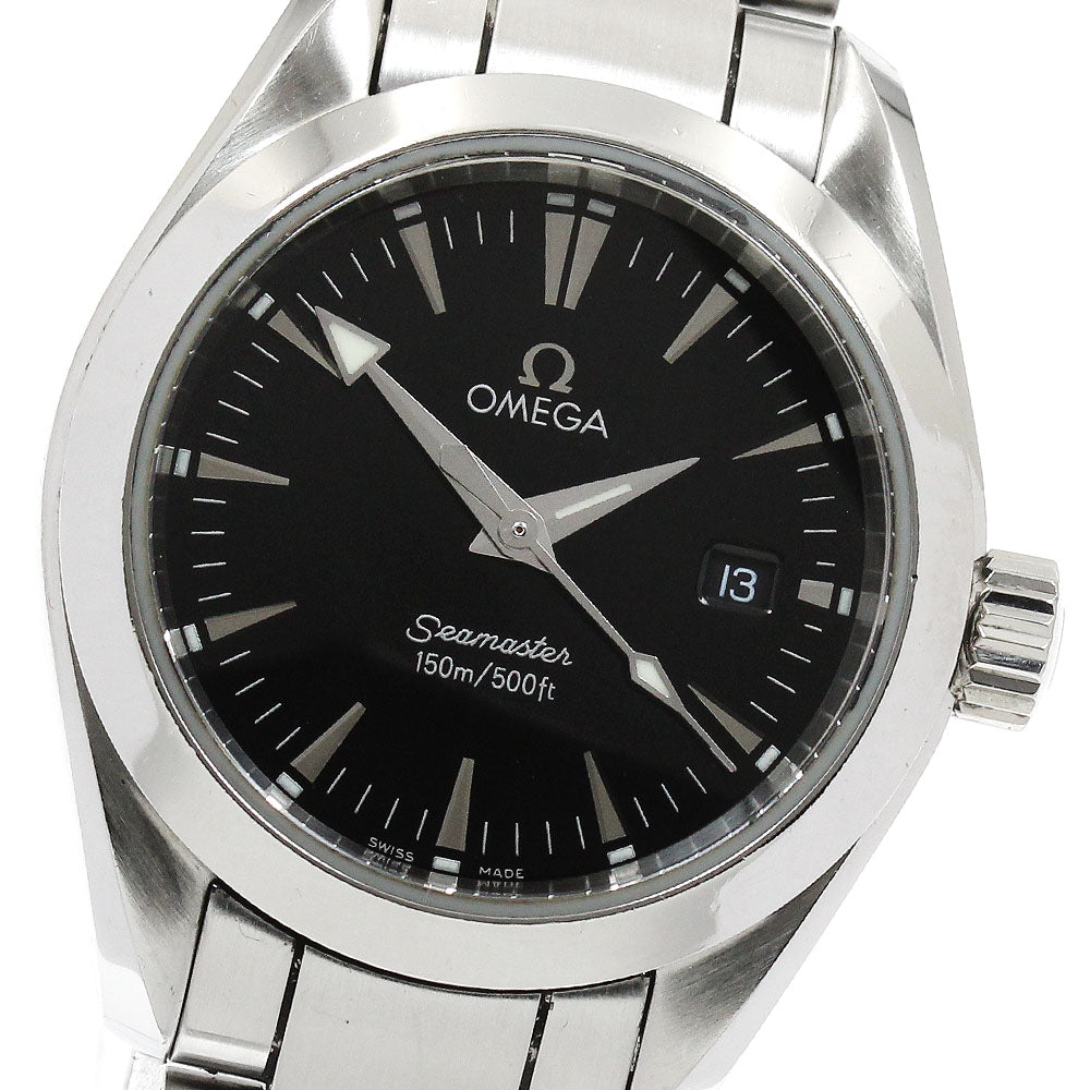 OMEGA Seamaster Aqua Terra 2577.50 Date Black Dial Quartz Ladies Watch_916452