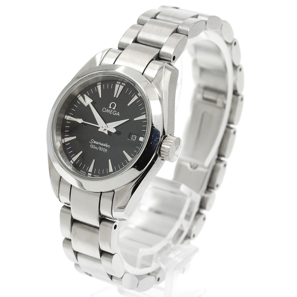 OMEGA Seamaster Aqua Terra 2577.50 Date Black Dial Quartz Ladies Watch_916452