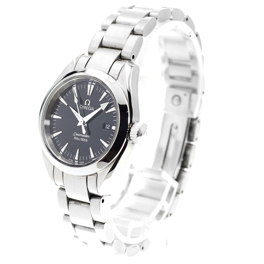 OMEGA Seamaster Aqua Terra 2577.50 Date black Dial Quartz Ladies Watch_916455