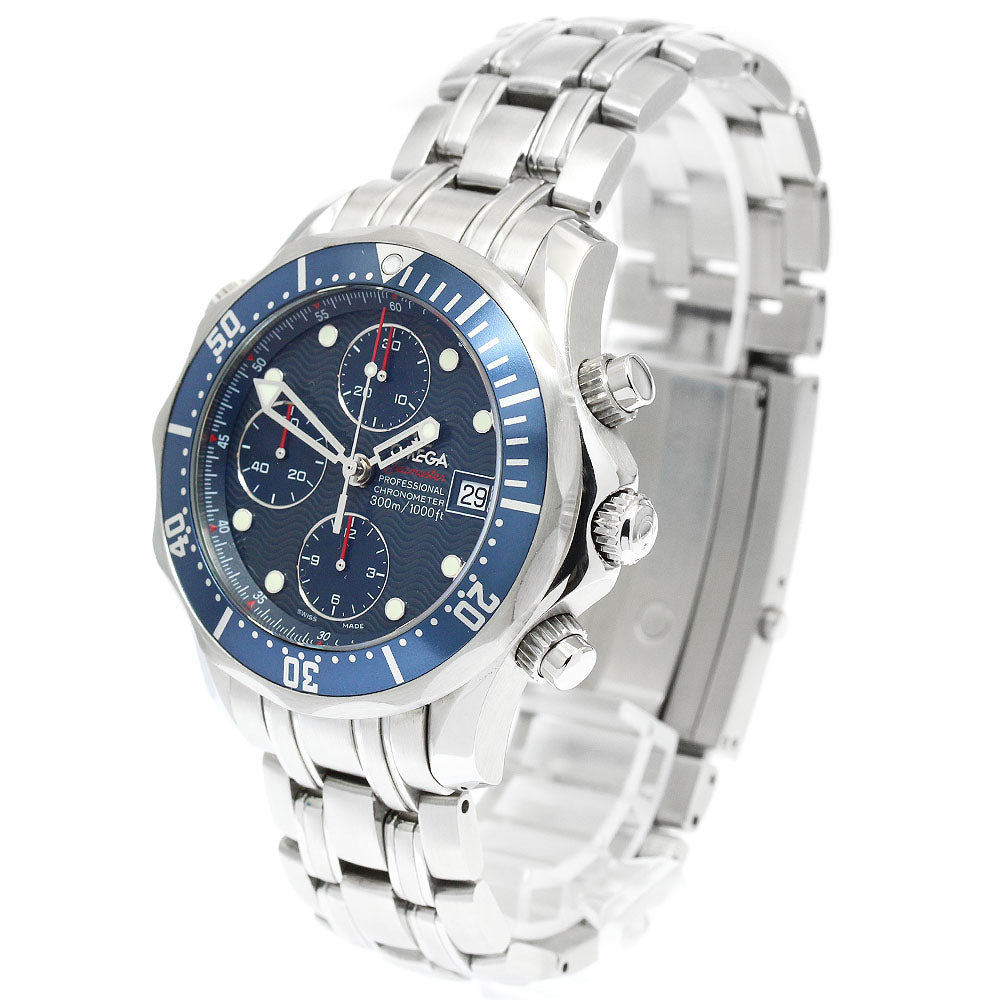 OMEGA Seamaster300 2225.80 Date Chronograph Navy Dial Automatic Men's_916480