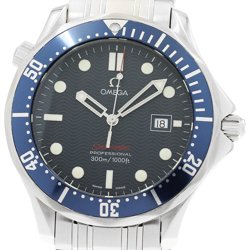 OMEGA Seamaster300 Professional 2221.80 Date Navy Dial Quartz Men's Watch_916537