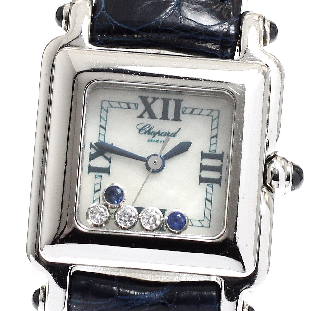 Chopard Happy sports 27/8892-23 Square 5P diamond shell dial White shell Dial Quartz Ladies Watch_916549