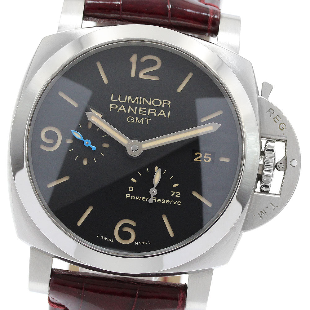PANERAI Luminor 1950 3 Days PAM01321 GMT date black Dial Automatic Men's Watch_916553