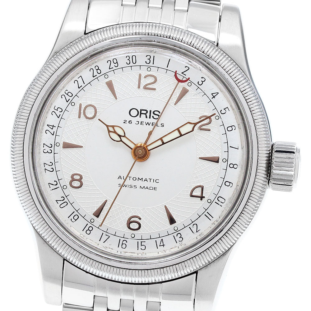 ORIS Pointer date 7543 Big crown Silver Dial Automatic Men's Watch_916567