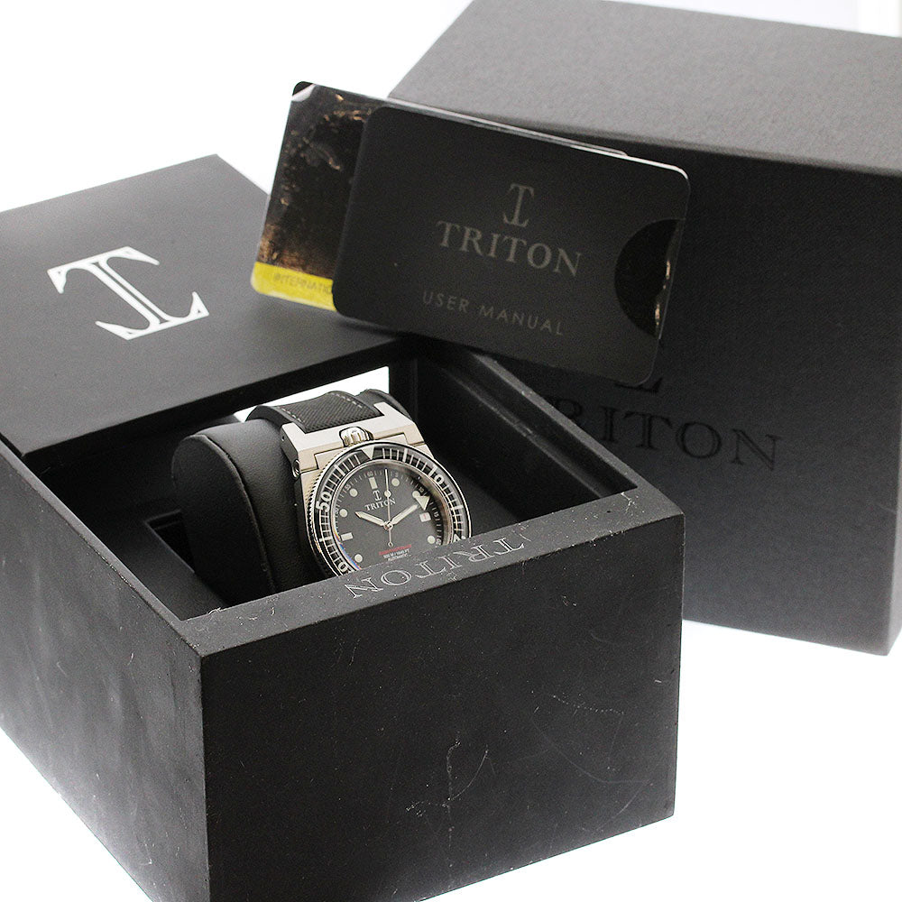 TRITON SUBPHOTIQUE CLASSIC TA-BSCAGOM Sports Black Automatic Men's Watch_916587