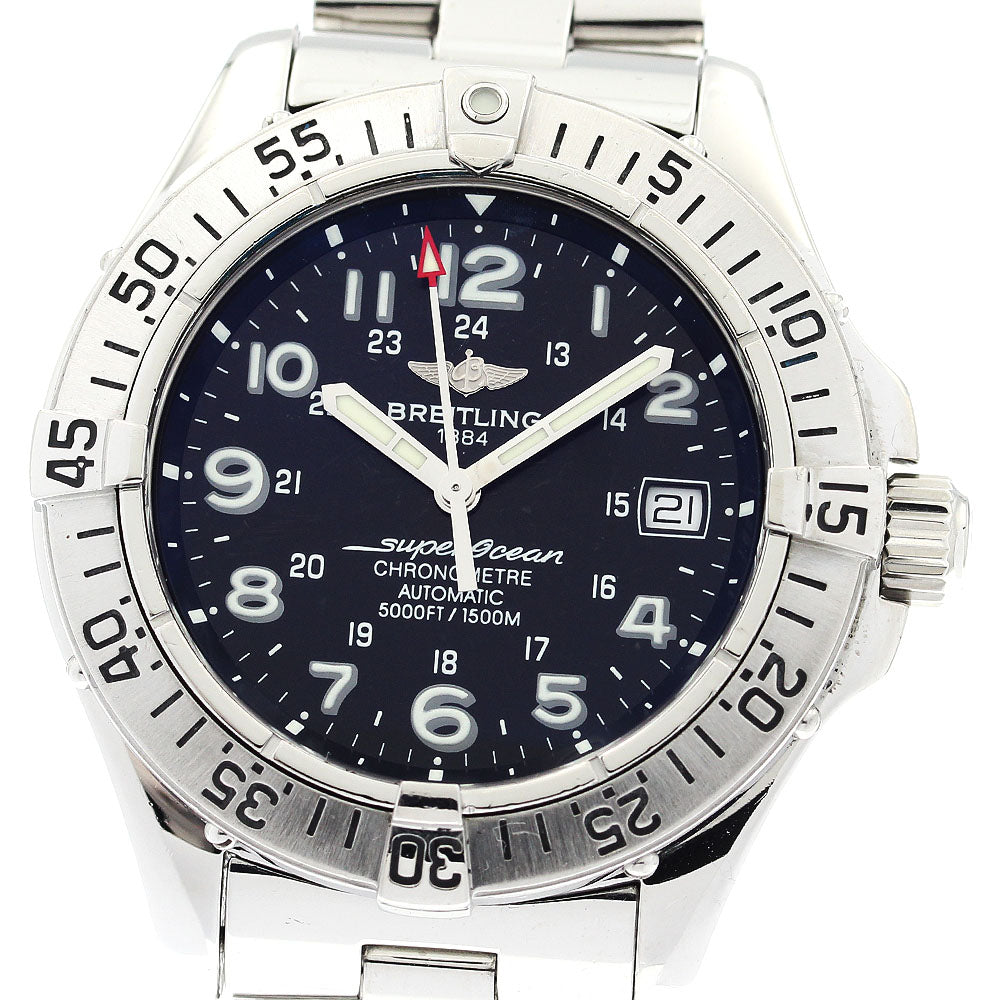 BREITLING Super Ocean A17360 Date black Dial Automatic Men's Watch_916596