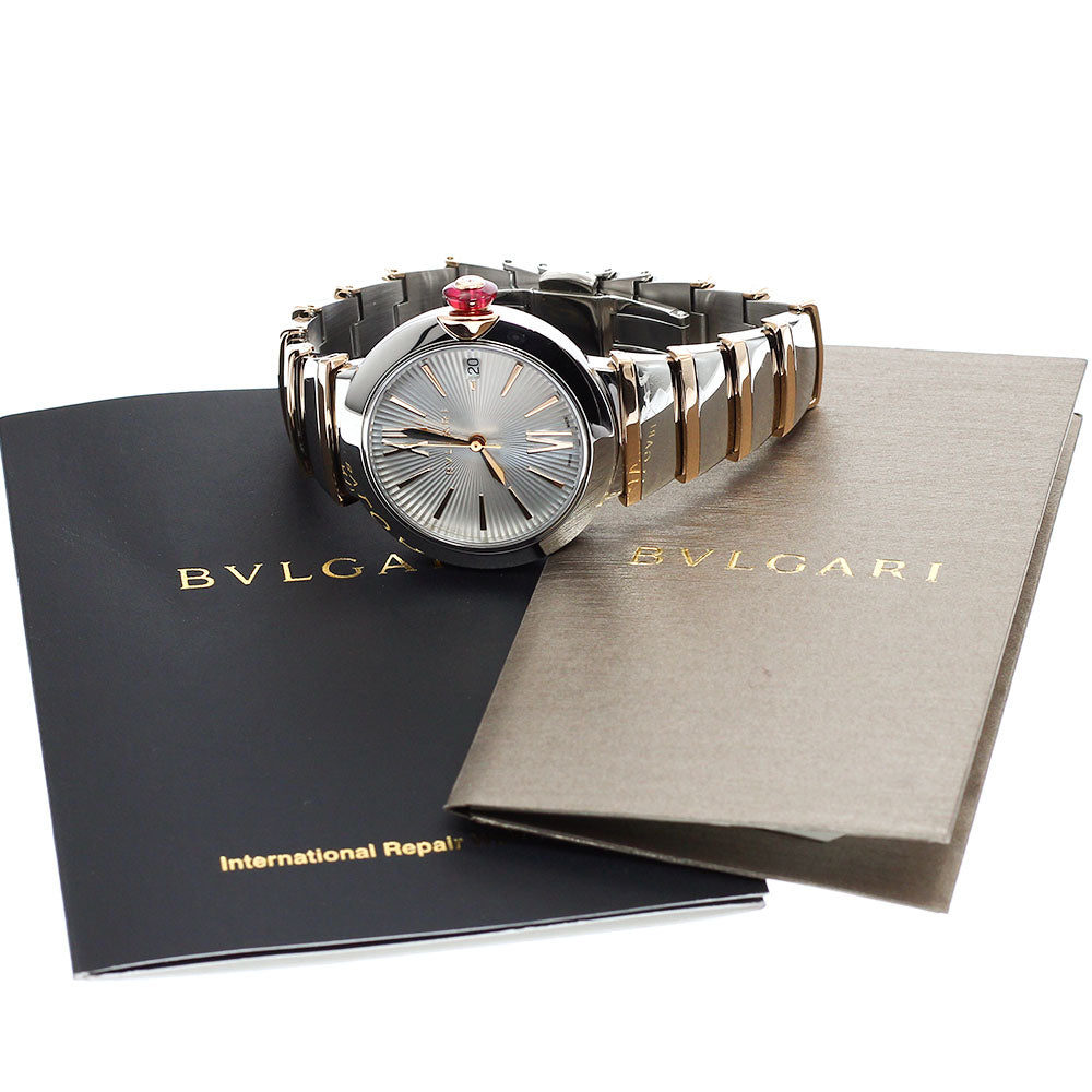 BVLGARI Le chair LUP36SG K18PG/Stainless Steel Automatic Ladies Watch_916600