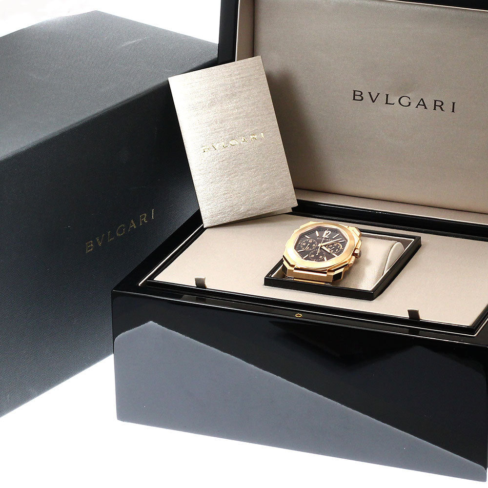 BVLGARI Octo Finissimo GMT BGOP43GXTCHGMT/103468 18K Pink Gold Brown Dial Automatic Men's Watch_916602
