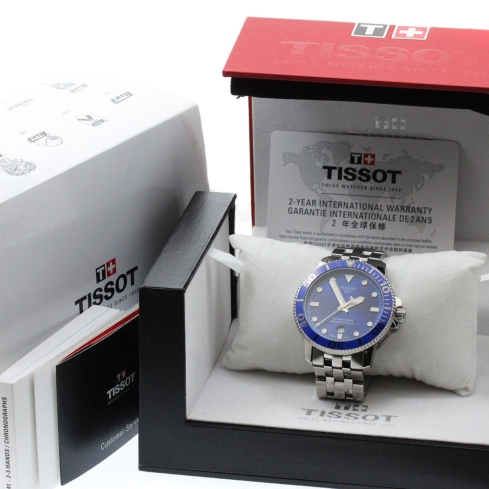 TISSOT Seastar 1000 Powermatic 80 T120.407.11.041.00 Date blue Dial Automatic Men's Watch_916639