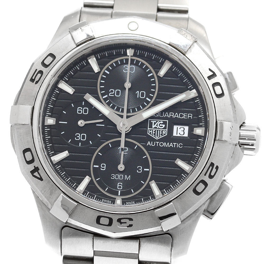 TAG HEUER Aqua racer CAP2110-0 Chronograph black Dial Auto Men's Watch_916651