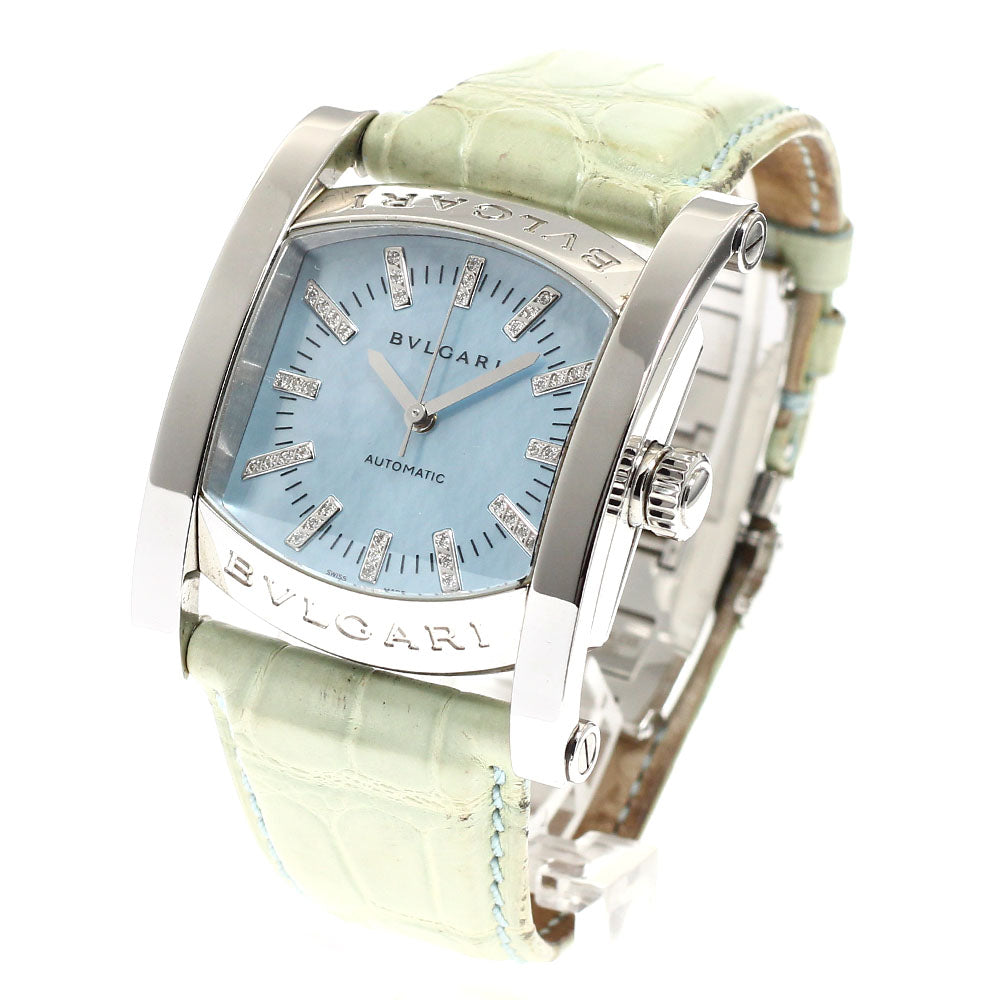 BVLGARI Assioma AA44S Diamond Blue shell Dial Automatic Men's Watch_916656