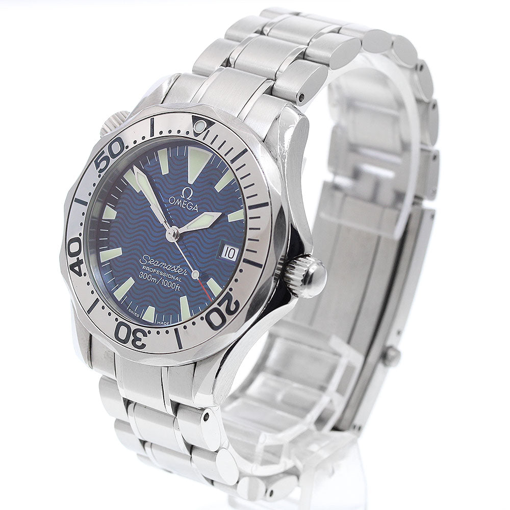 OMEGA Seamaster300 2263.80 Date Blue Dial Quartz Boy's Watch_916660