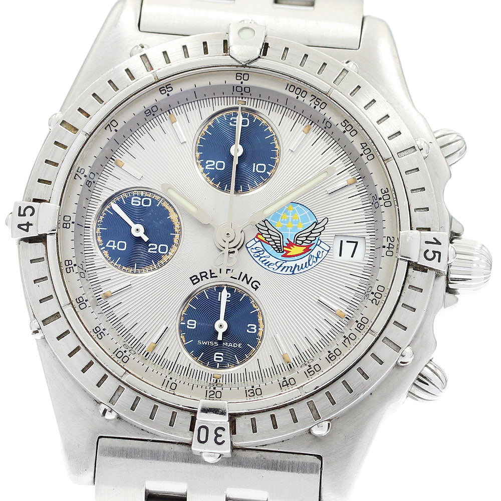 BREITLING Chronomat Blue Impulse A13048 Date Automatic Men's Watch_916663