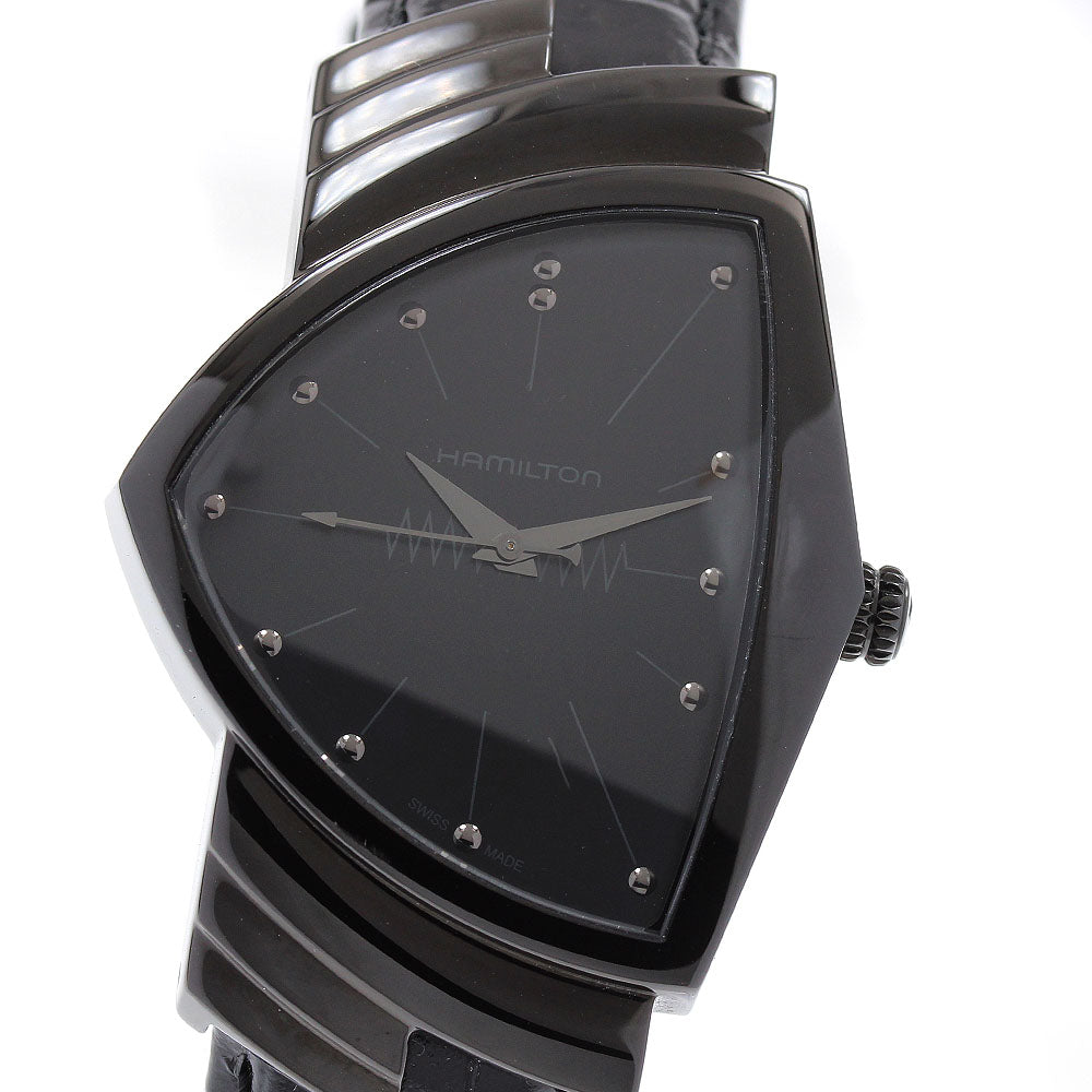 HAMILTON Ventura full black H244010 black Dial Quartz Men's Watch_916667