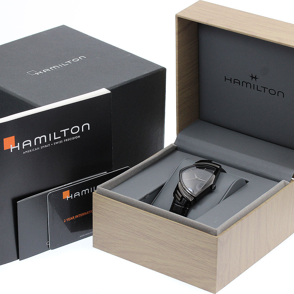 HAMILTON Ventura full black H244010 black Dial Quartz Men's Watch_916667