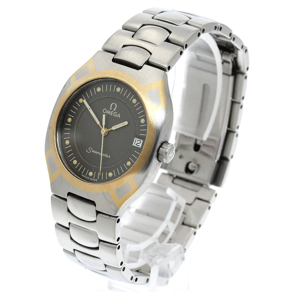 OMEGA Seamaster Polaris Date Gray Dial Quartz Men's Watch_916679