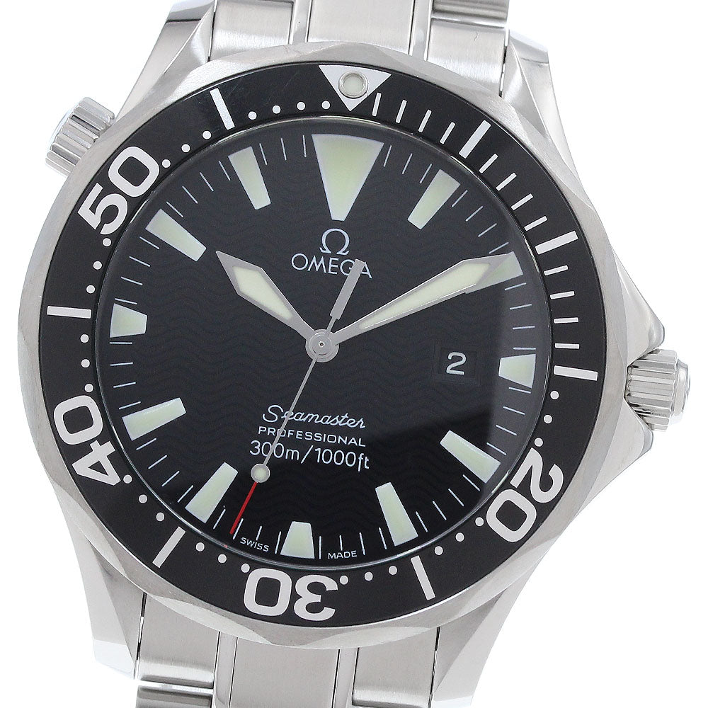 OMEGA Seamaster300 2264.50 Date Black Dial Quartz Men's Watch_916683