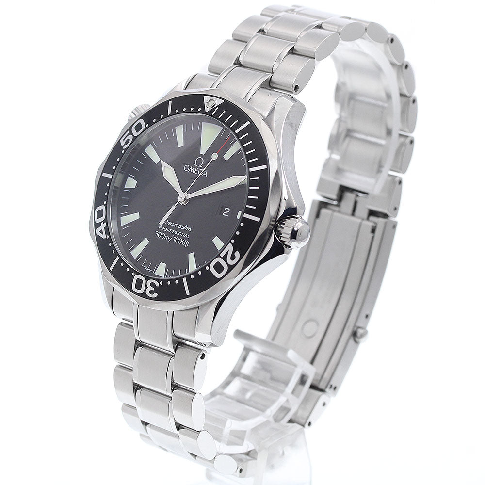 OMEGA Seamaster300 2264.50 Date Black Dial Quartz Men's Watch_916683