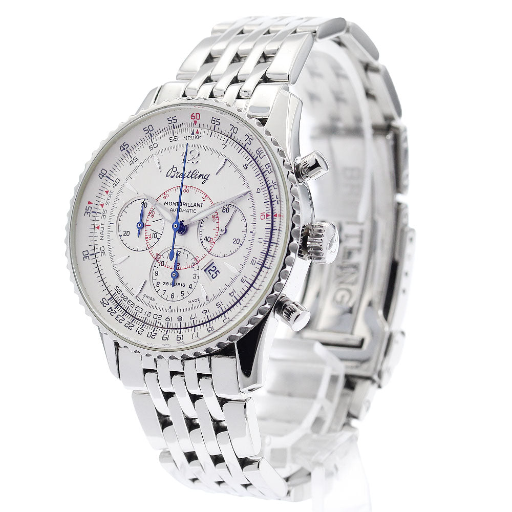 BREITLING Navitimer Montbrillant A41330 Date Chronograph Silver Dial Automatic Men's Watch_916702