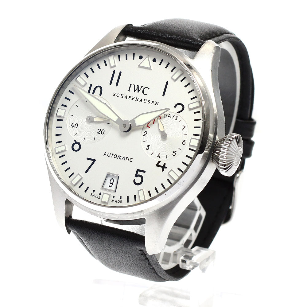 IWC SCHAFFHAUSEN Pilot watch IW500418 Date Silver Dial Auto Men's Watch_916751