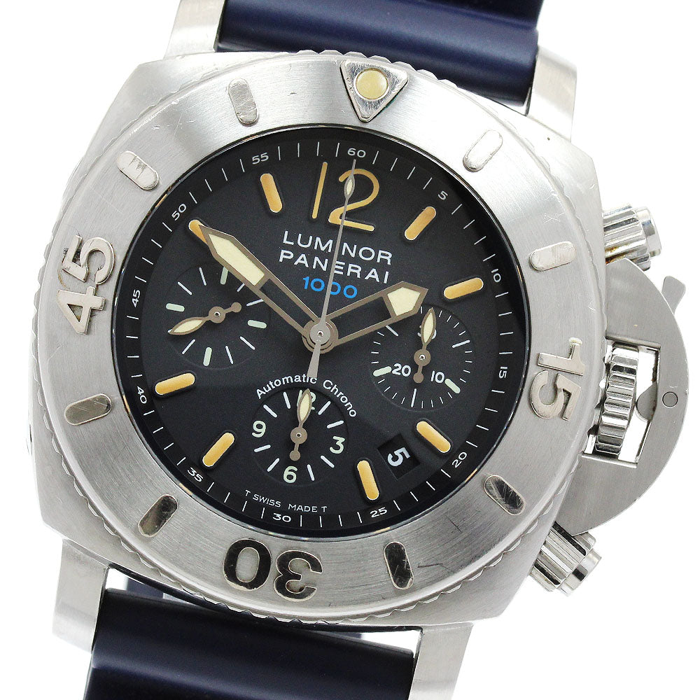 PANERAI Submersible Chrono 1000 PAM00187 black Dial Automatic Men's Watch_916769