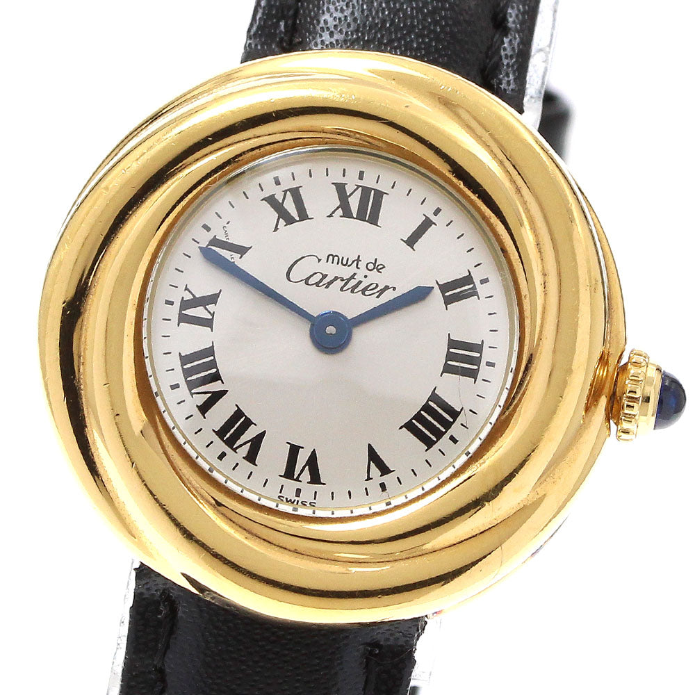 CARTIER Mast Trinity W1010744 Silver Dial Quartz Ladies Watch_916771