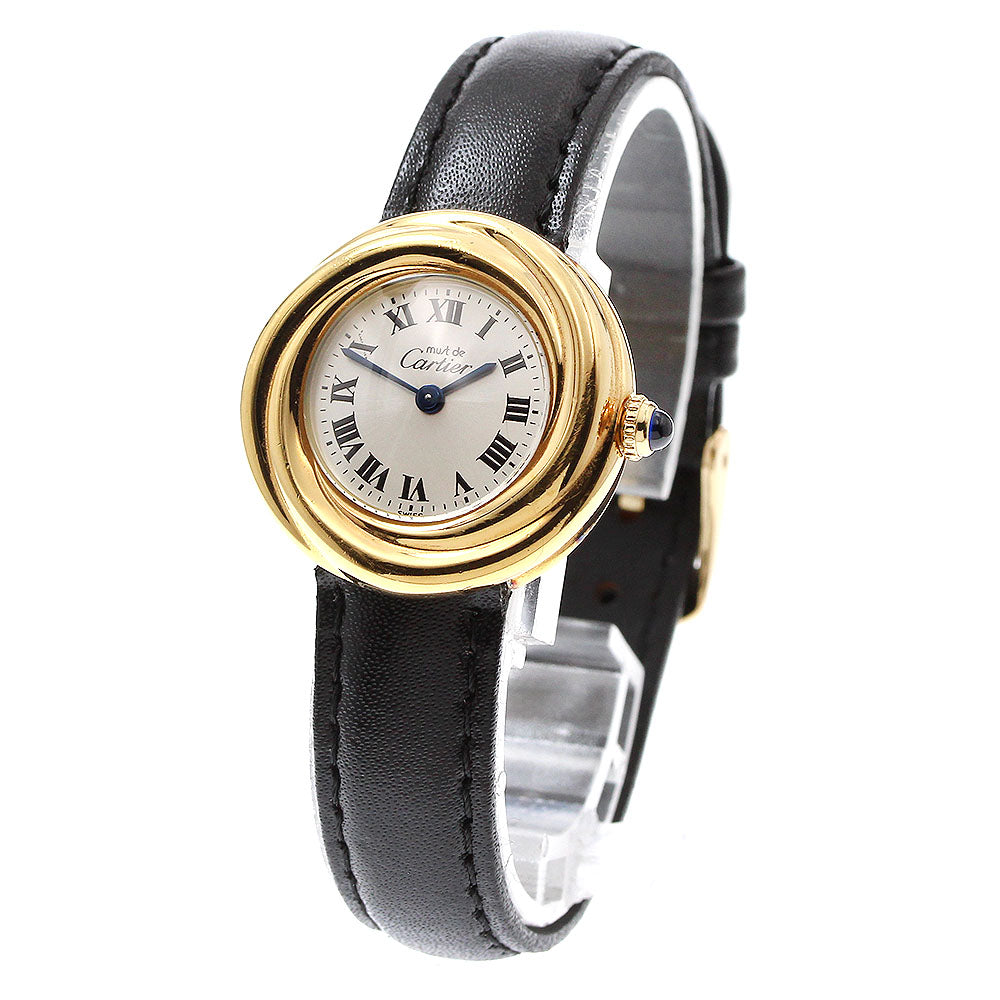 CARTIER Mast Trinity W1010744 Silver Dial Quartz Ladies Watch_916771