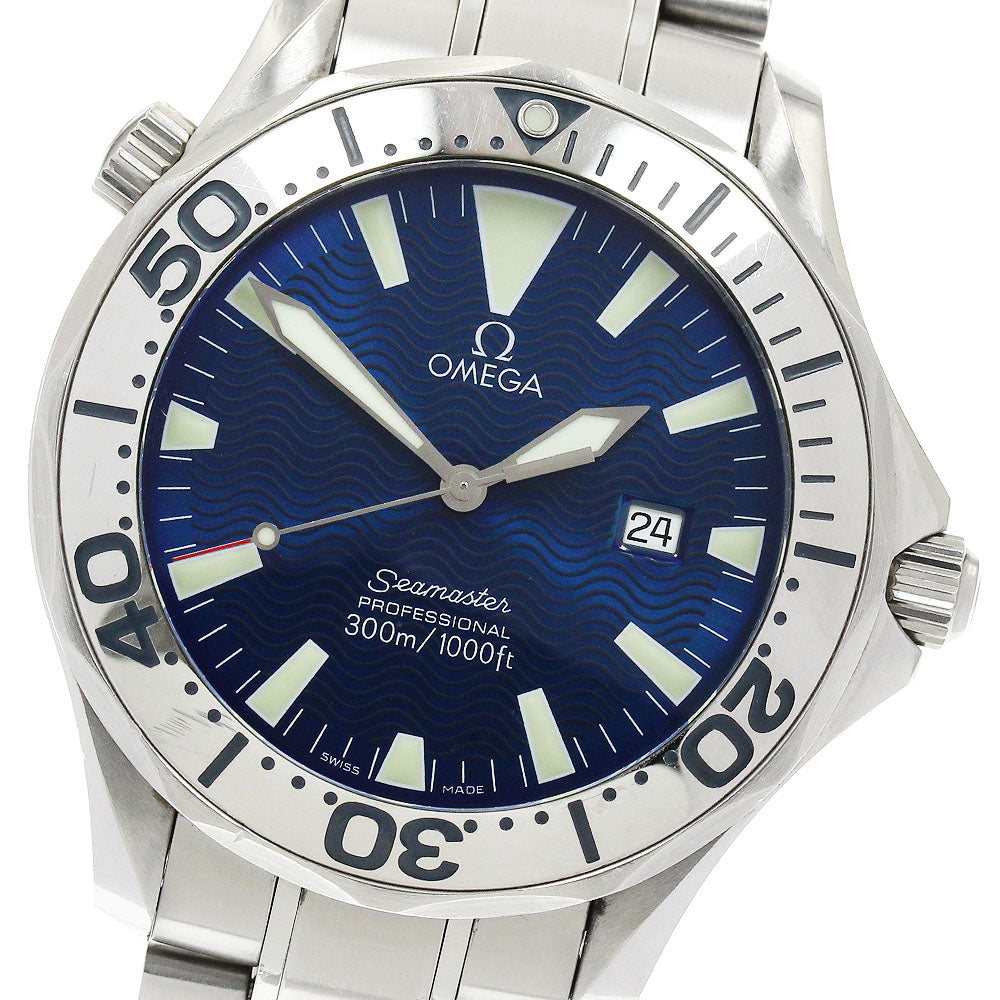 OMEGA Seamaster300 2265.80 Date blue Dial Quartz Men's Watch_916772