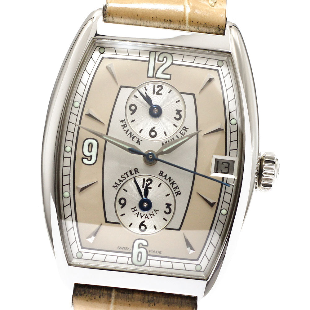 FRANCK MULLER Master Bunker Havana 2852MBHV Silver / Beige Dial Automatic Men's Watch_916787