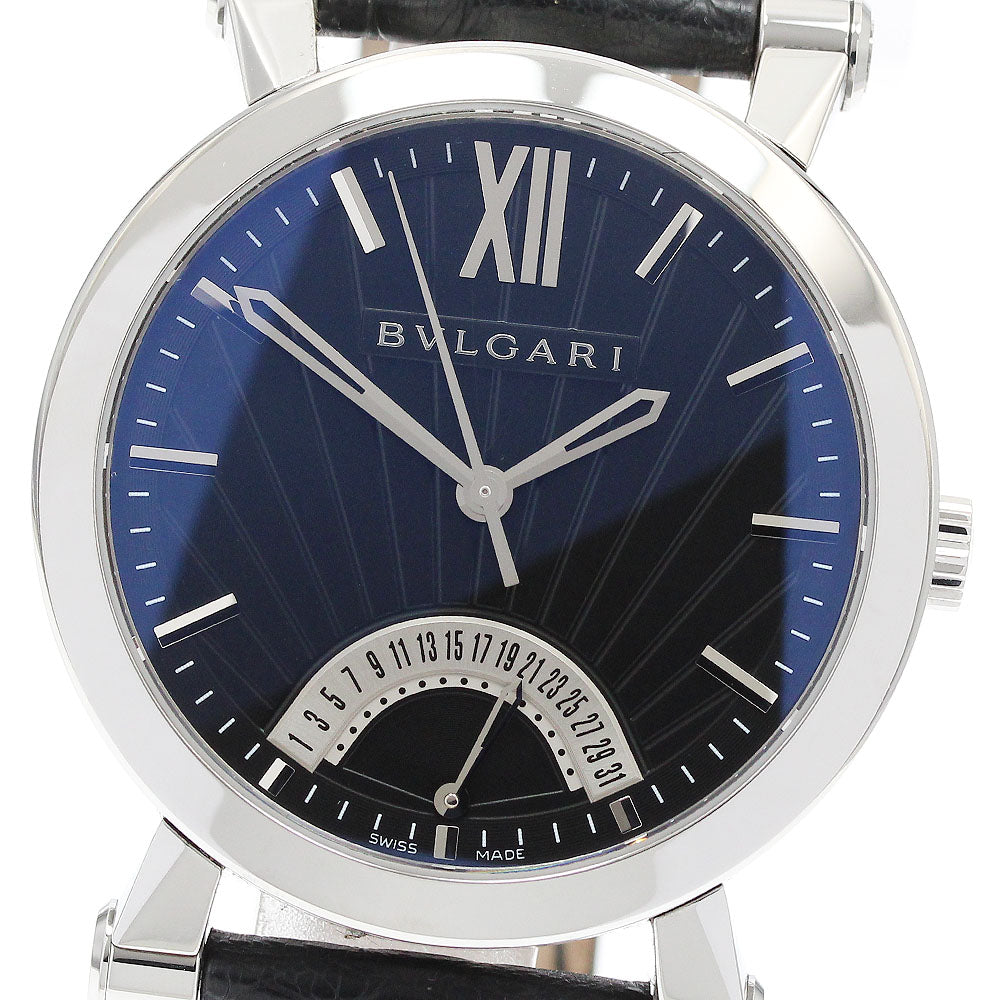 BVLGARI Sotirio Bulgari SB42SDR Retrograde black Dial Automatic Men's Watch_916795