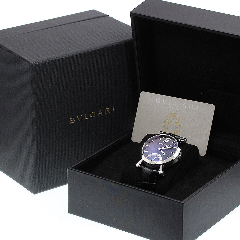 BVLGARI Sotirio Bulgari SB42SDR Retrograde black Dial Automatic Men's Watch_916795