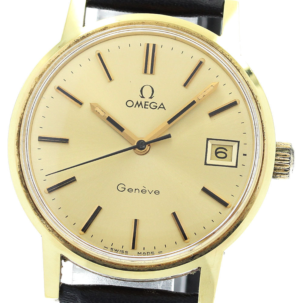 OMEGA Geneve 136.0098 Date Cal.613 gold Dial Hand Winding Men's Watch_916805