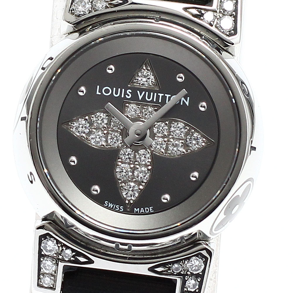 LOUIS VUITTON Tambour bijou Q151K diamond gray Dial Quartz Ladies Watch_916817