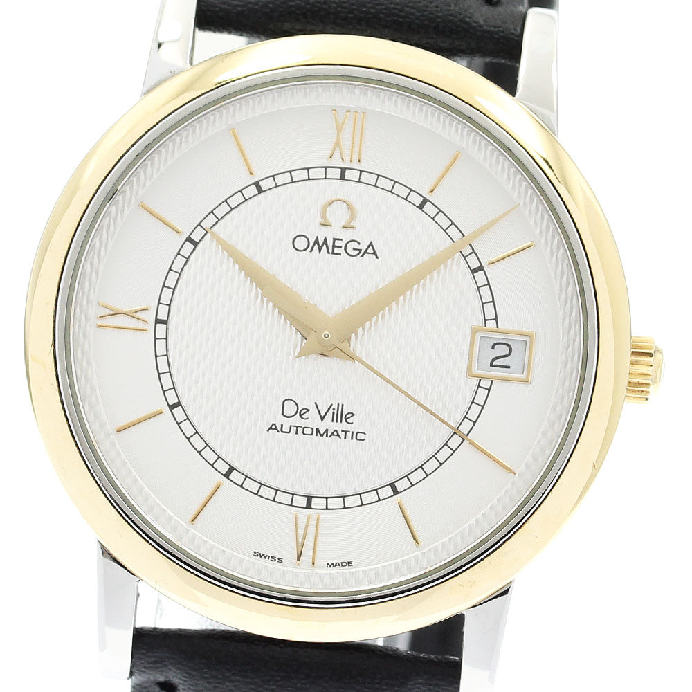 OMEGA De Ville Prestige 7704.31.01 YG bezel Silver Dial Automatic Men's_916843