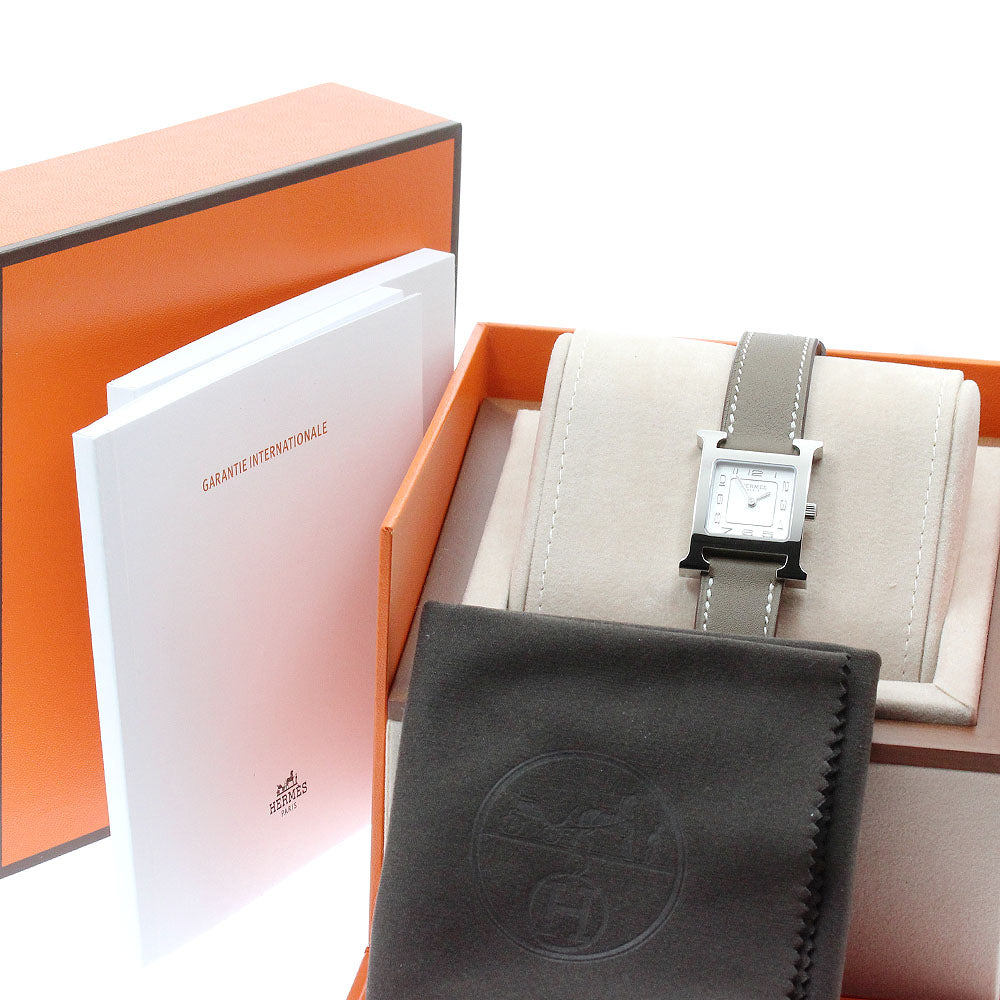 HERMES H watch HH1.210 white Dial Quartz Ladies Watch_916851