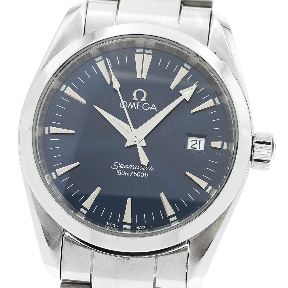 OMEGA Seamaster Aqua Terra 2518.80 Date Navy Dial Quartz Men's Watch_916867