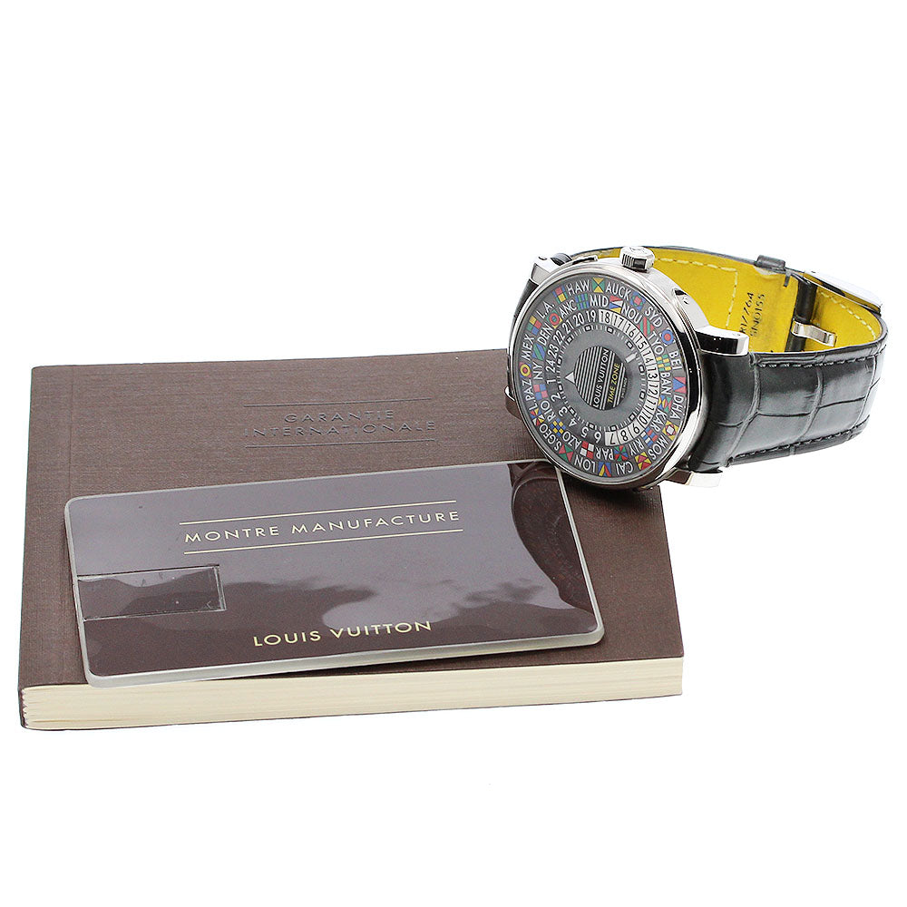LOUIS VUITTON Escal time zone Q5D20 World time gray Dial Automatic Men's Watch_916878
